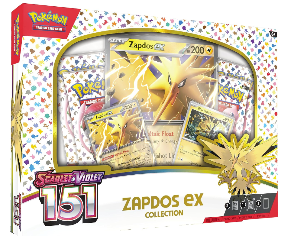 Pokémon TCG Scarlet & Purple 3.5 Pokémon 151 Zapdos Ex Box